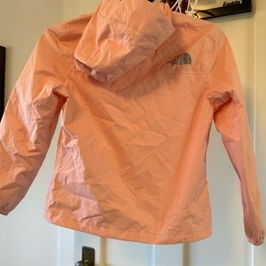The north face pink rain jacket